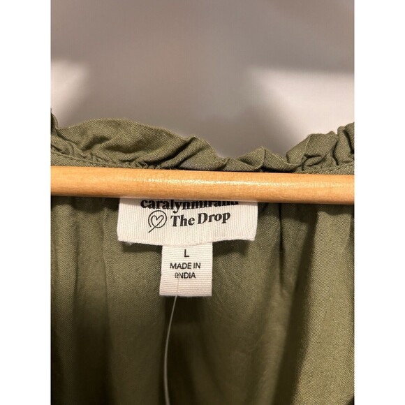 Caralyn Mirand “The Drop” Raglan sleeve Boho Ruffle Pockets V-Neck Size Large - Picture 2 of 5